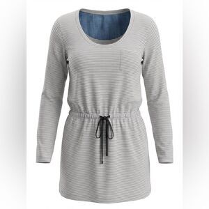 ARMANI EXCHANGE WOMENS TUNIC/DRESS BLUE AND WHITE STRIPES SIZE SP